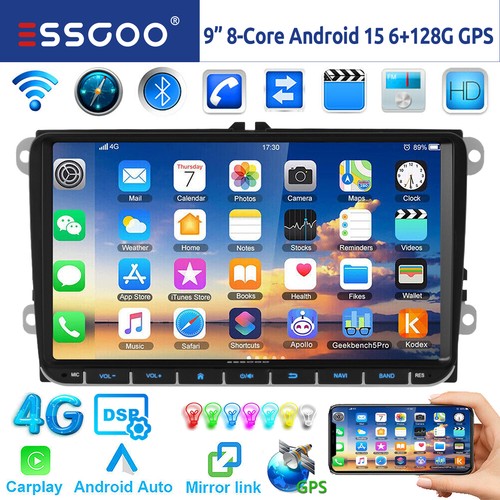 Dab 128g android15 carplay - dab+, 6+128g