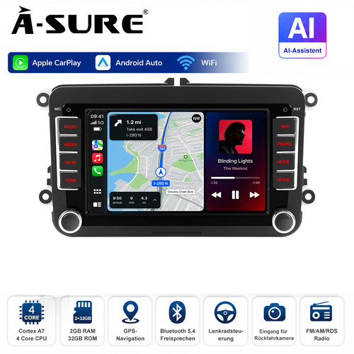 32g android autoradio - 2+32g,