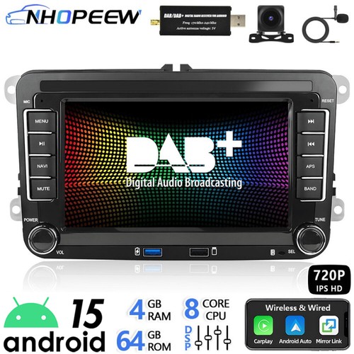 Dab android15 gps navi - dab+,
